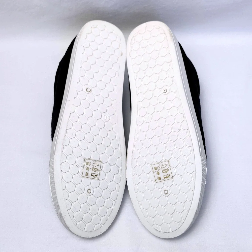 NEW ROXY PIERVIEW CANVAS LACE UP SNEAKERS‎ LOW TOP SHOES WOMENS 10 BLACK WHITE